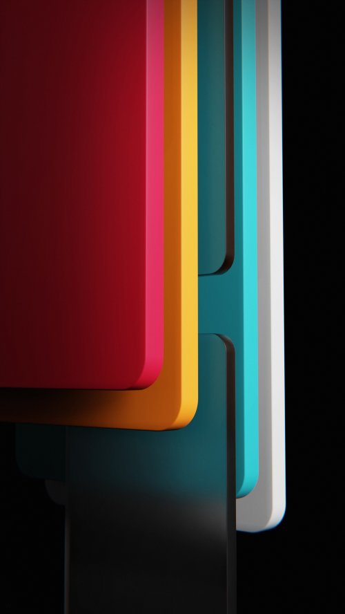Colorful Minimalist Layered Panels - Related OpersCraft wallpaper