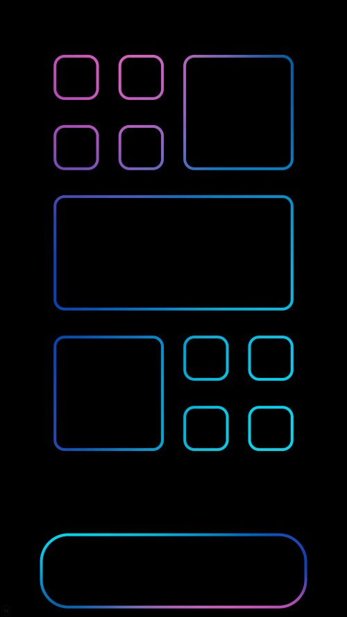 Neon Glow App Organizer - Related Darkify wallpaper