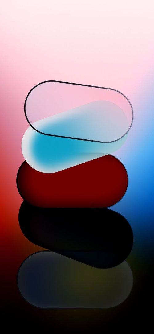 Abstract Gradient Glass Shapes - Related StockWalls wallpaper