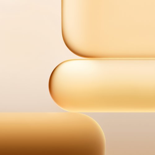 Minimal Gold Abstract Shapes