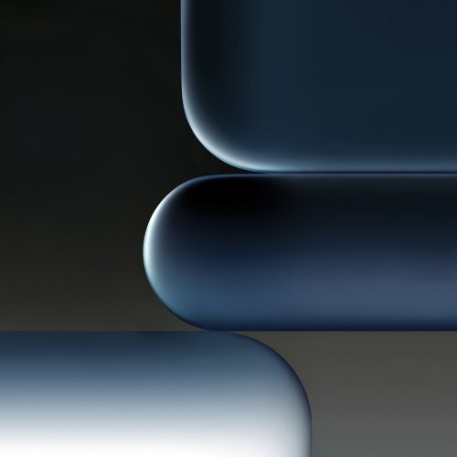 Minimal Blue Abstract Shapes