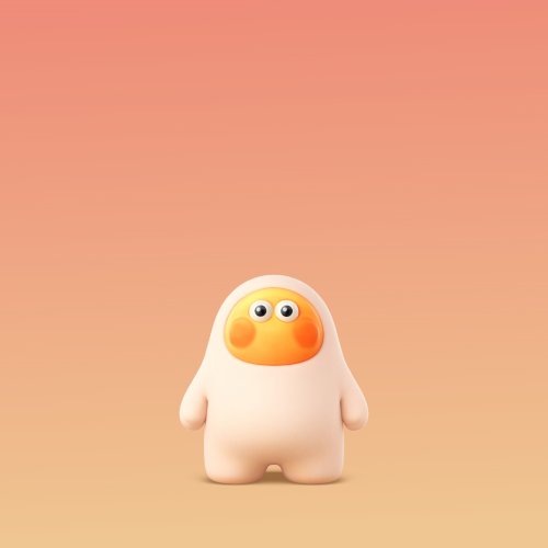 Cute Minimalist Character Wallpaper