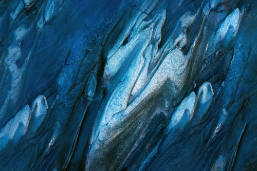 Blue Rock Texture Wallpaper