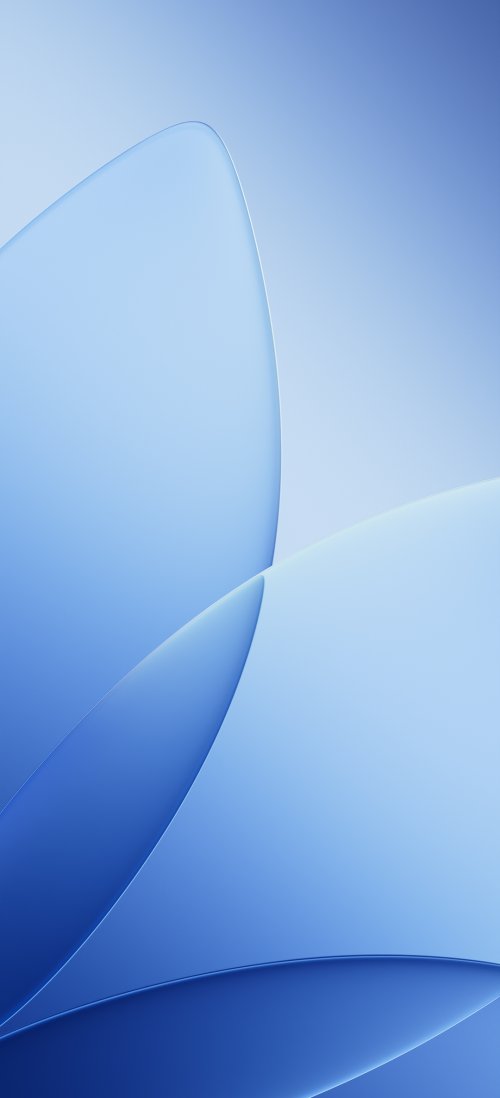 Soft Blue Abstract Curves