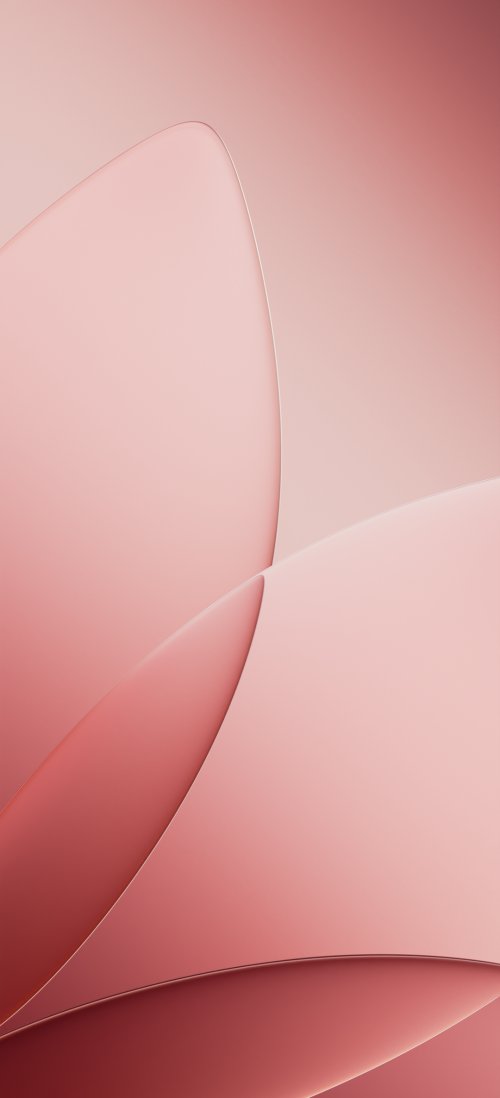 Soft Pink Abstract Curves