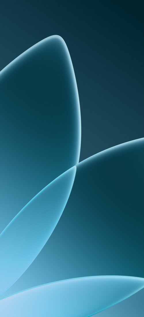 Elegant Blue Abstract Curves
