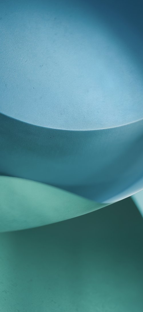 Minimalist Blue OriginOS Wallpaper