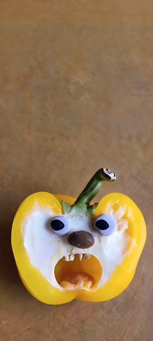 Funny Pepper Face Wallpaper