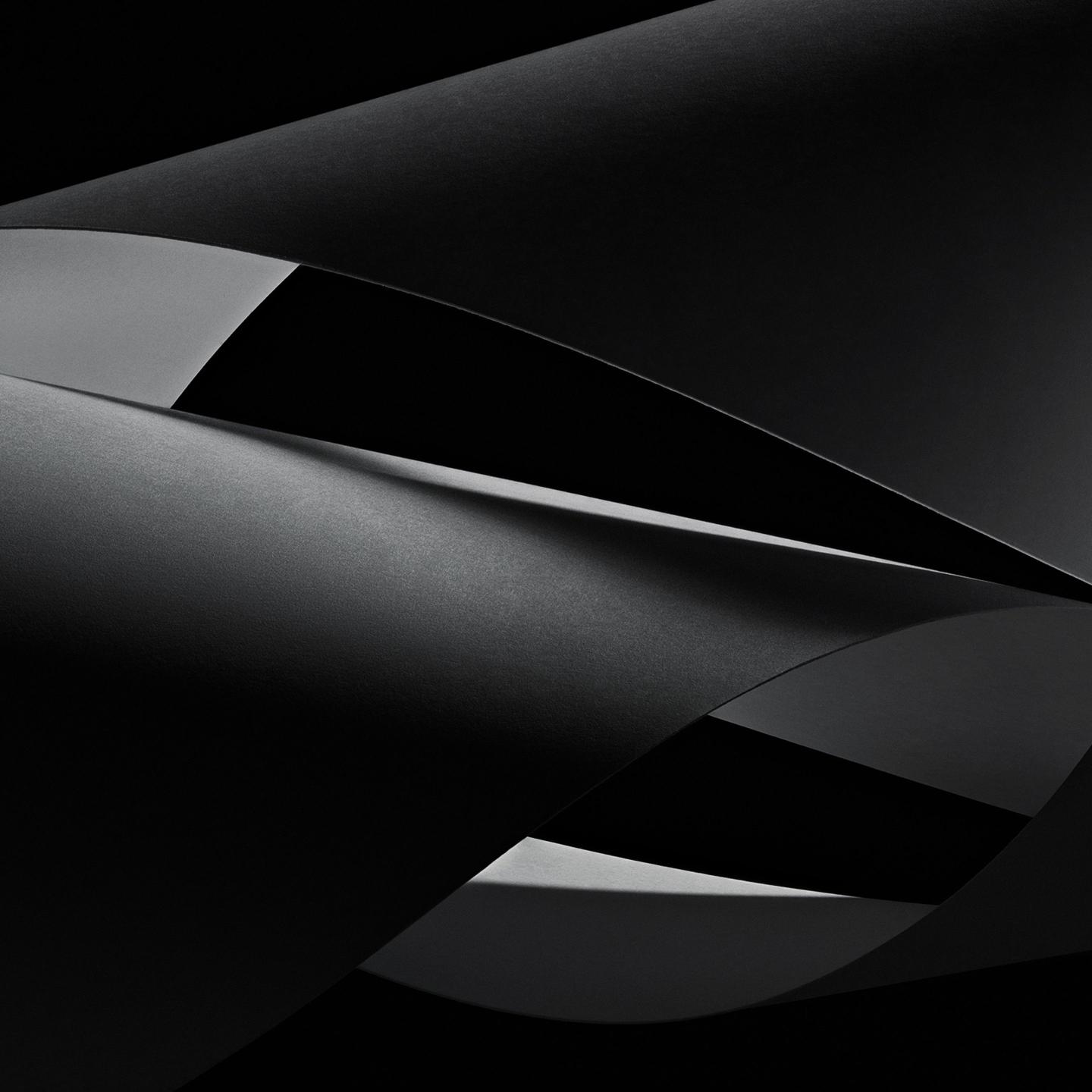 Abstract Black Paper Waves - Related StockWalls wallpaper