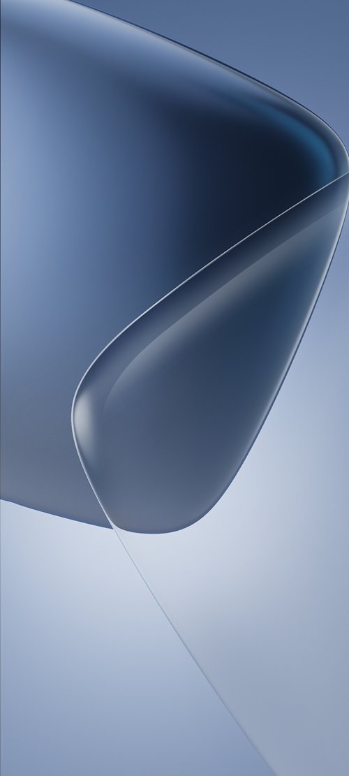 Abstract Blue Curve Wallpaper