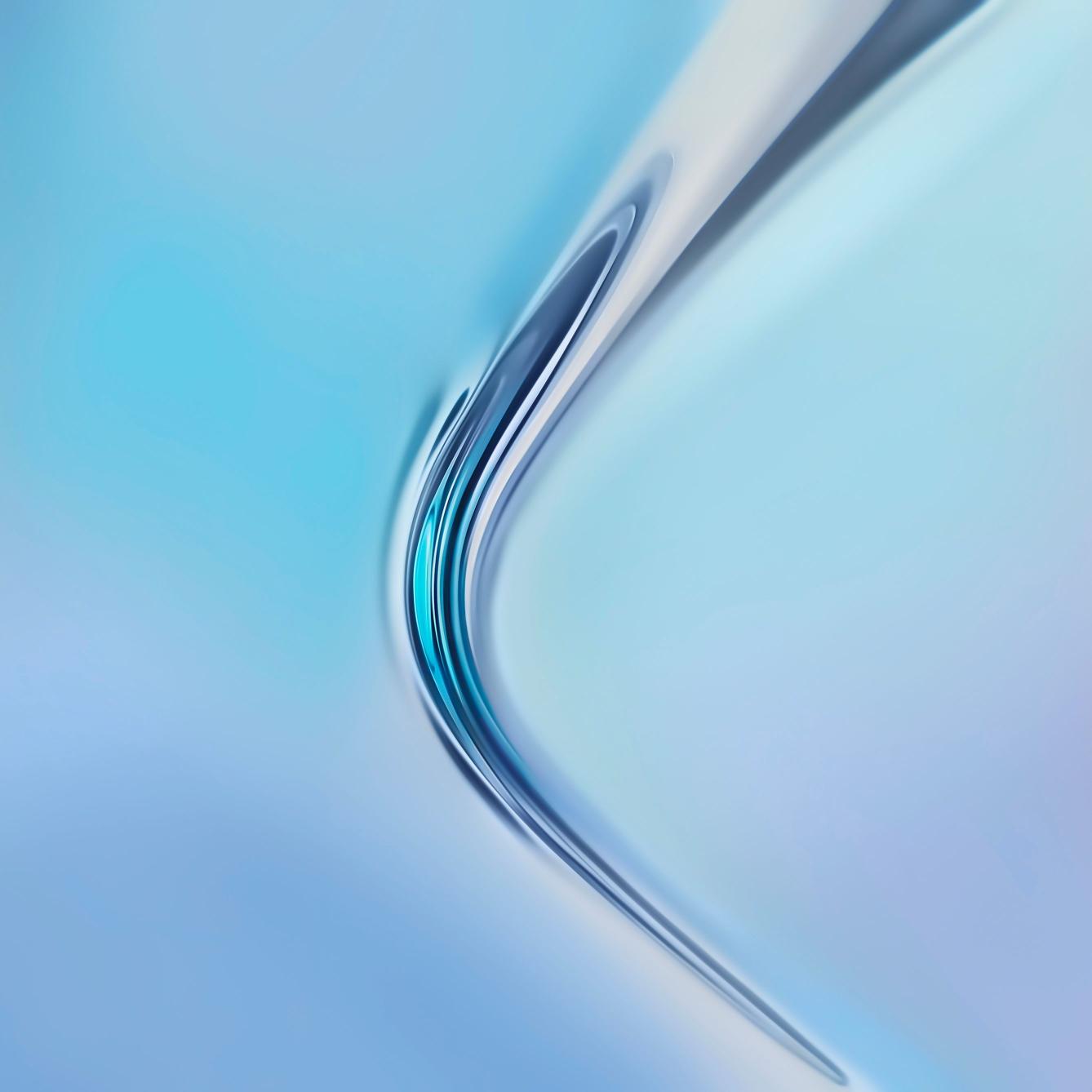 Abstract Blue Curve - huawei Wallpaper