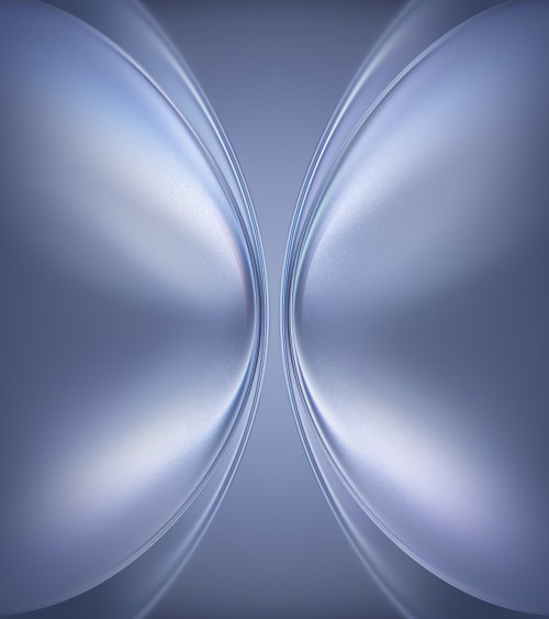 Abstract Blue Curves Wallpaper