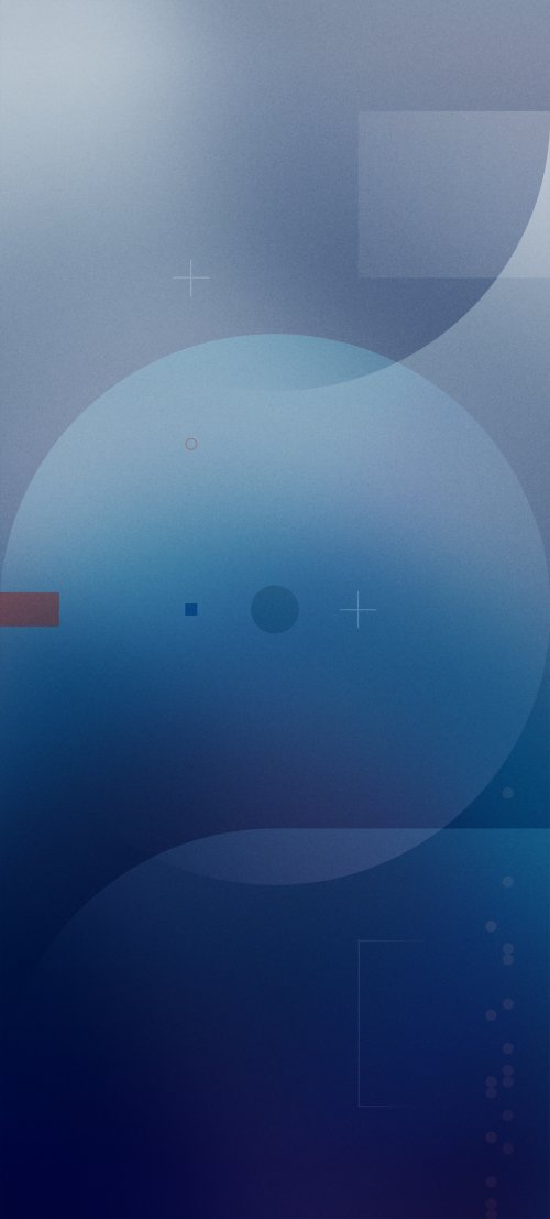 Abstract Blue Geometric Design