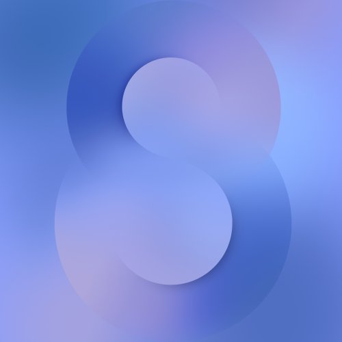 Abstract Blue Gradient Circles