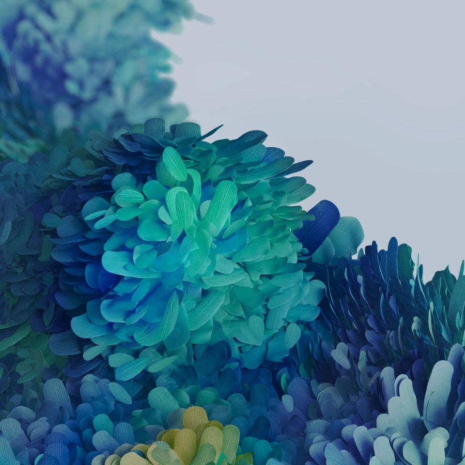 Abstract Blue Green Blooms - Related OpersCraft wallpaper