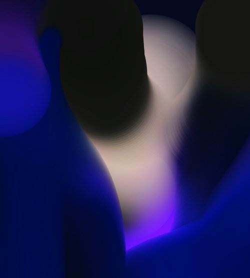 Abstract Blue Pixel Pro