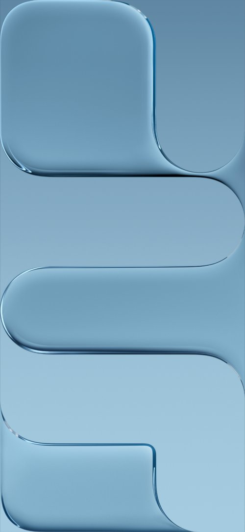 Abstract Blue Waves Wallpaper