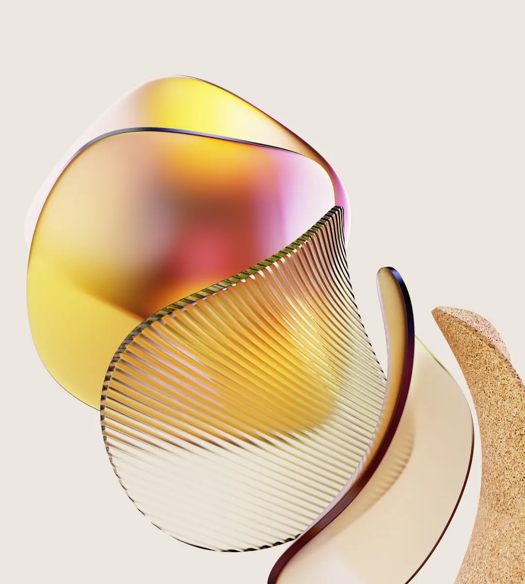 Abstract Glass Sculpture - Related Darkify wallpaper