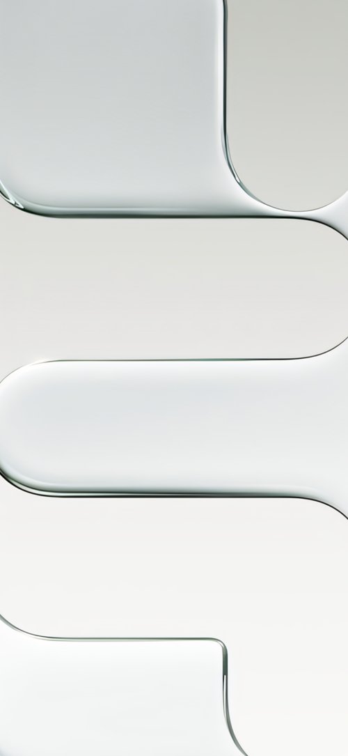 Abstract Glass Waves Wallpaper