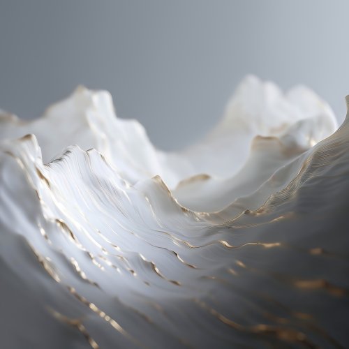 Abstract Gold Wave Texture