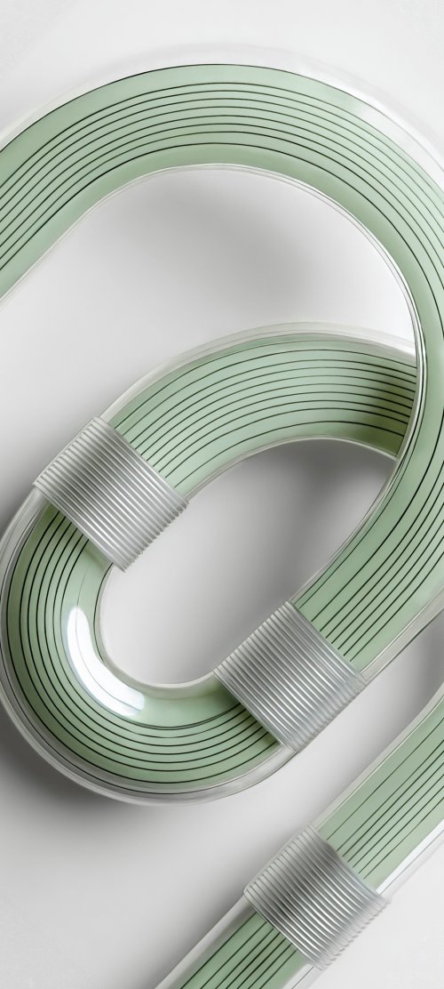 Abstract Green Lines Design