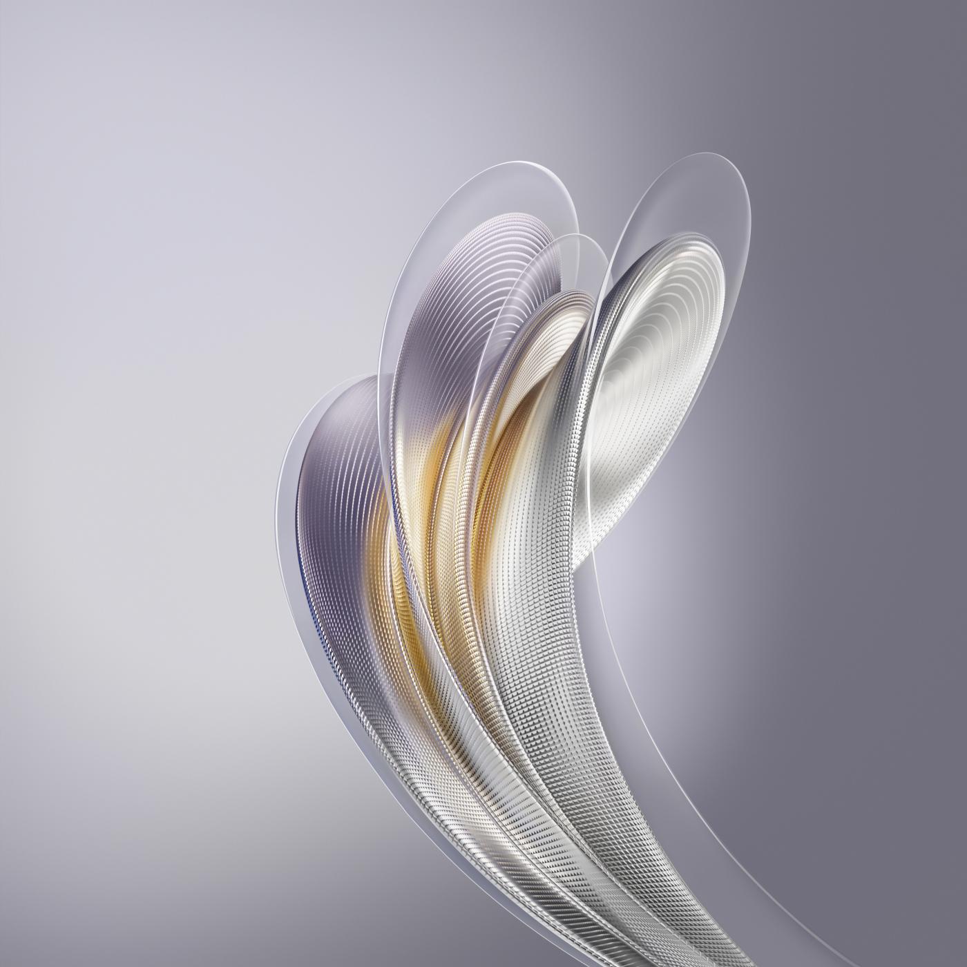 Abstract Metallic Ribbons