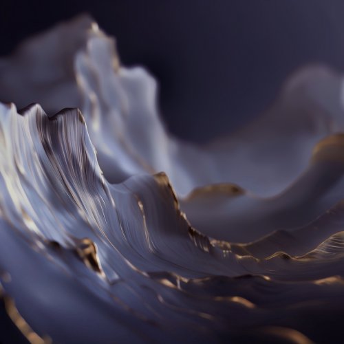 Abstract Metallic Waves