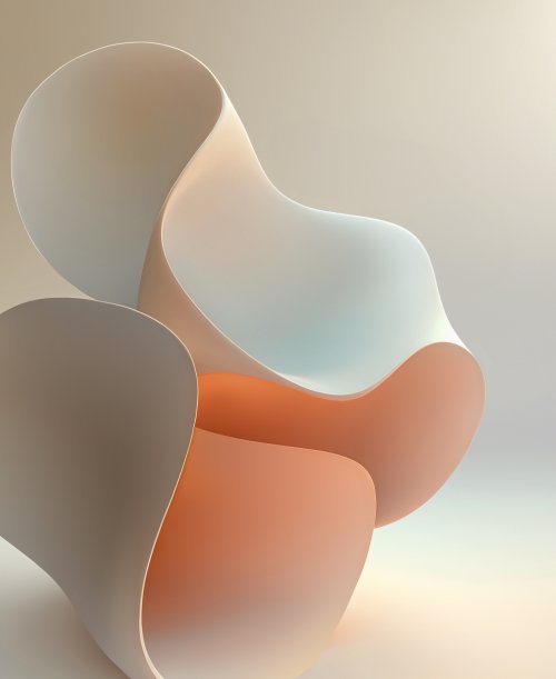 Abstract Pastel Paper Sculpture - Related StockWalls wallpaper