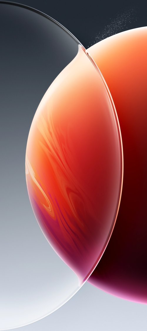 Abstract Red Swirl Wallpaper