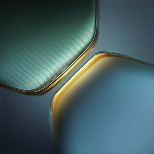 Abstract Teal Gold Design
