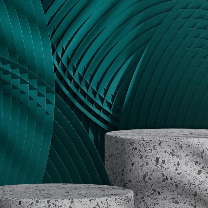 Abstract Teal Waves - Related StockWalls wallpaper