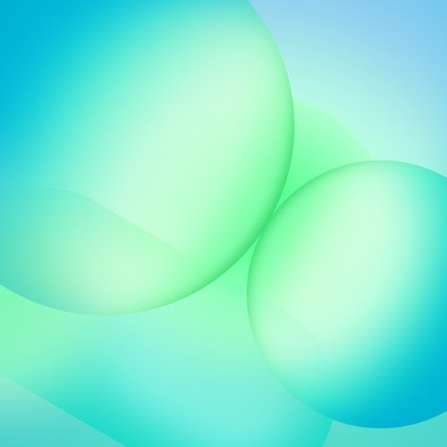 Aqua Gradient Spheres