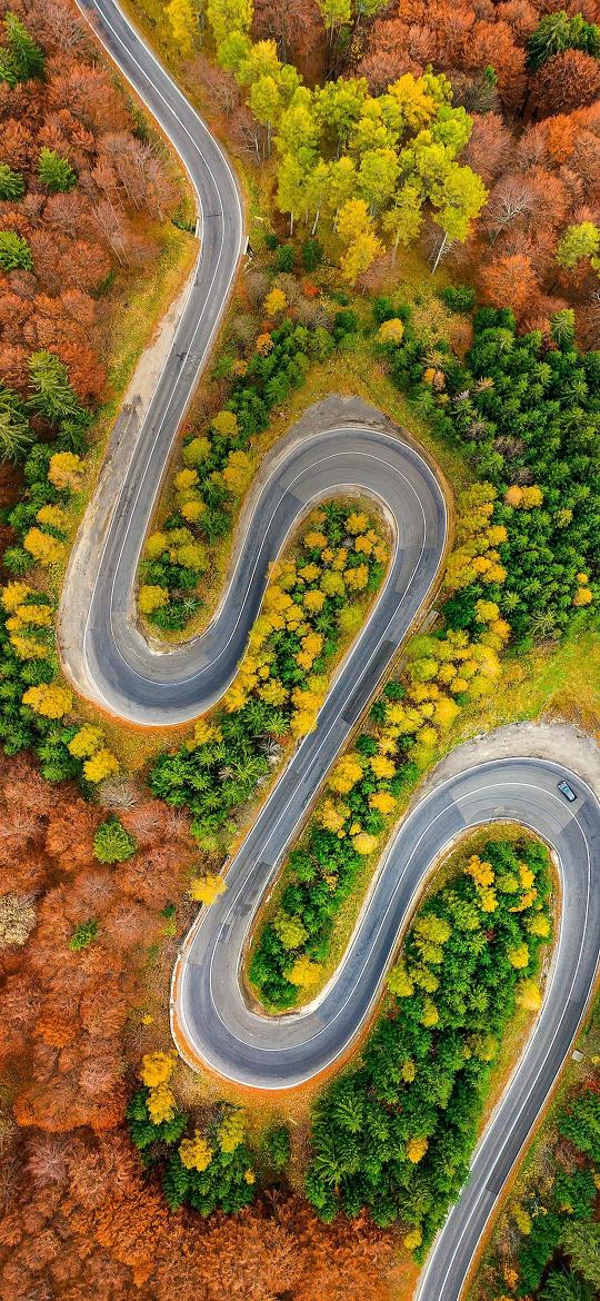 Autumn Mountain Serpentine Road - Related StockWalls wallpaper