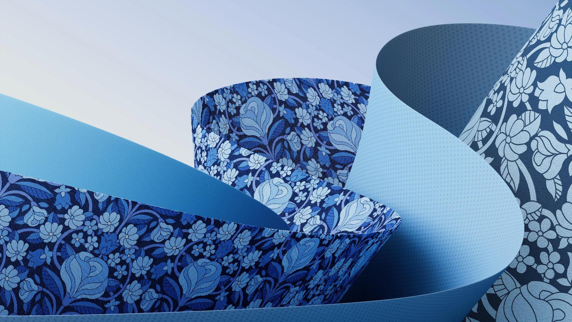 Blue Floral Abstract - Related StockWalls wallpaper