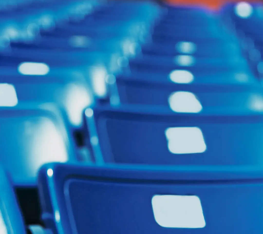 Blue Stadium Seating Abstract - Related StockWalls wallpaper