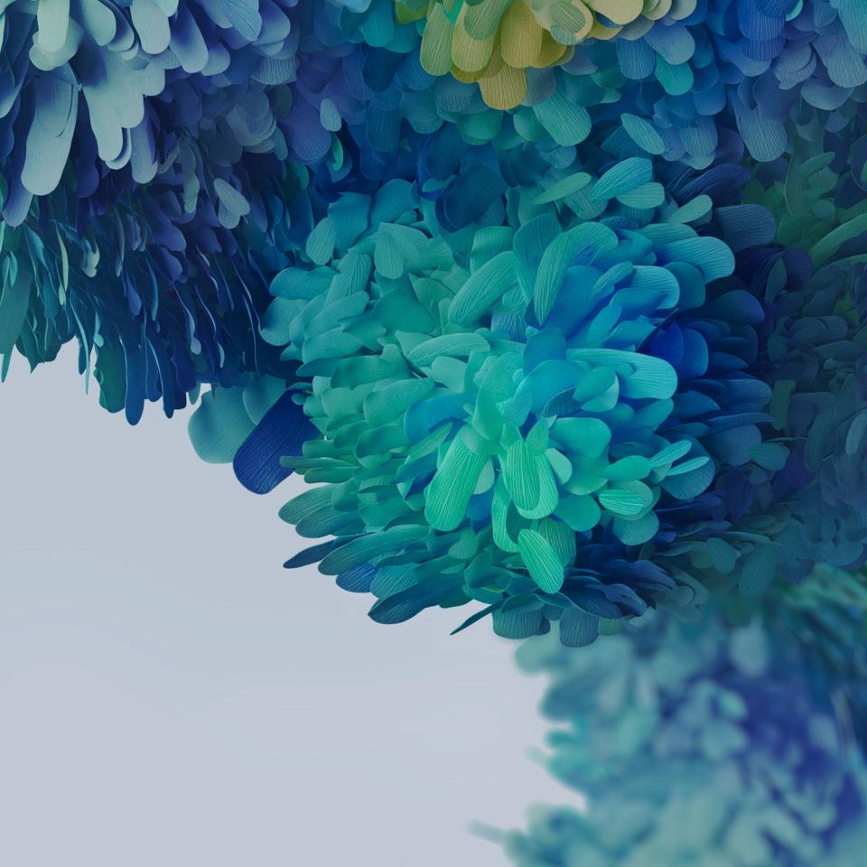 Blue Teal Petal Swirl - Related OpersCraft wallpaper
