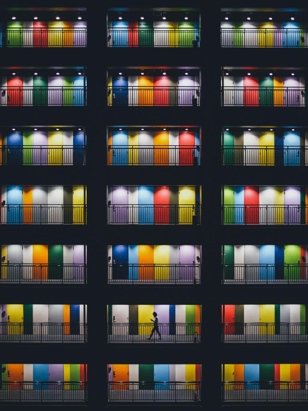 Colorful Apartment Hallway - Related StockWalls wallpaper