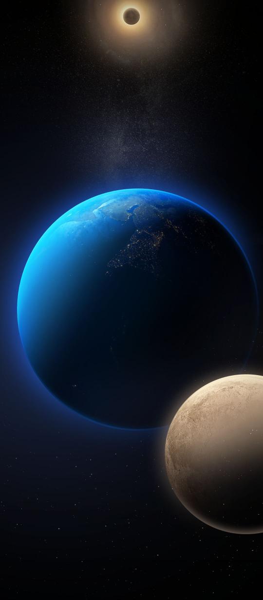 Cosmic Eclipse View - Related OpersCraft wallpaper