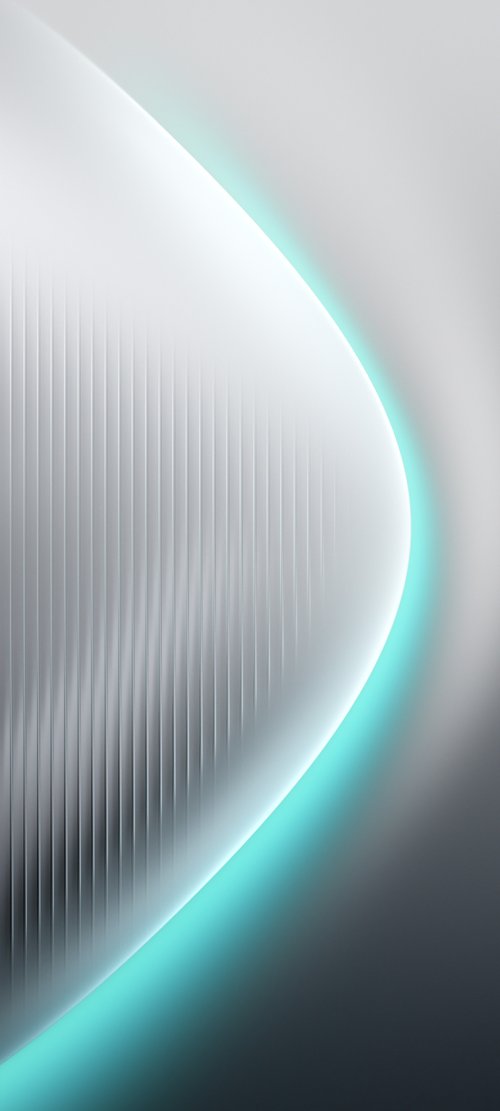 Cyan Glow Curve