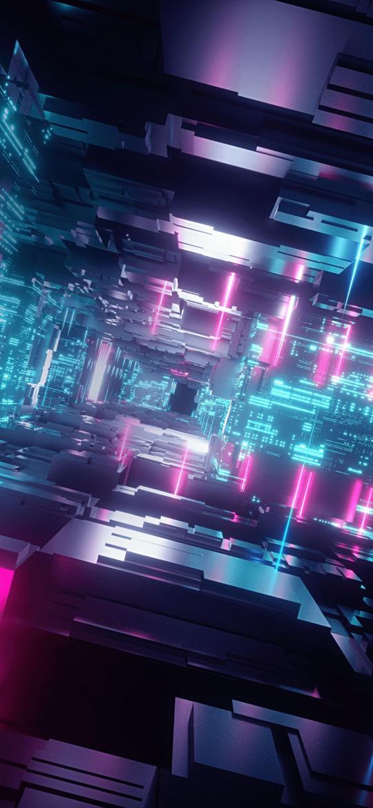 Cyberpunk Cityscape Tunnel - Related OpersCraft wallpaper