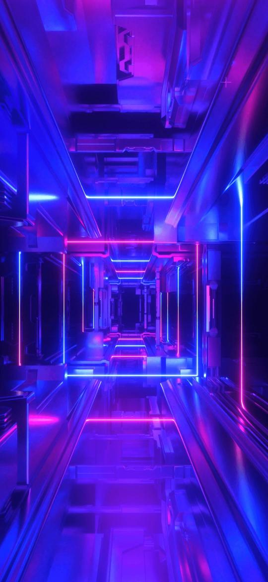 Cyberpunk Neon Tunnel - Related OpersCraft wallpaper