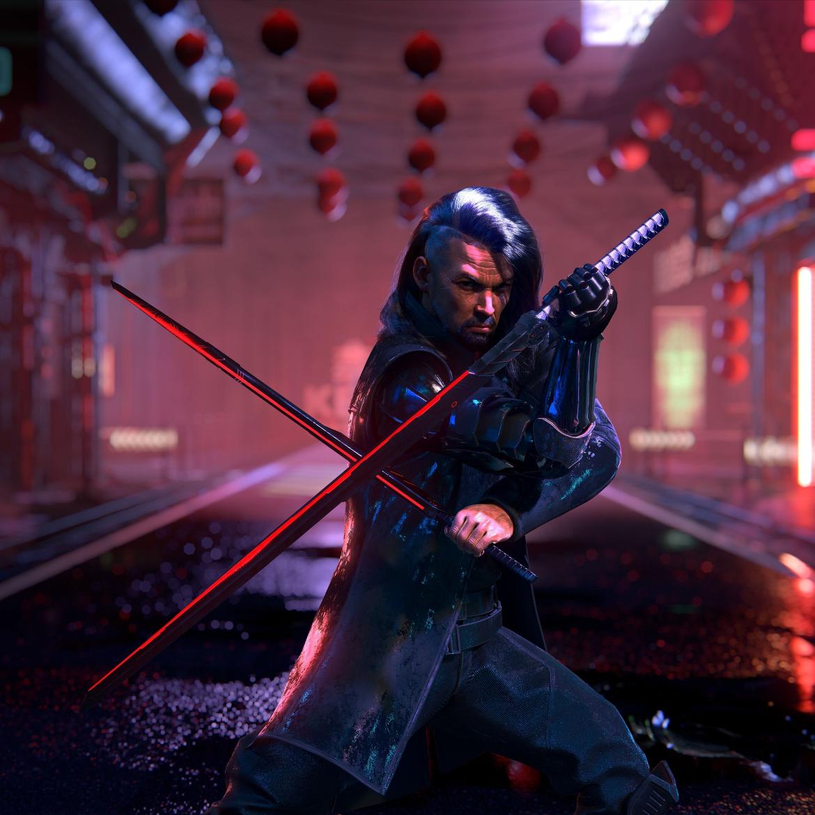 Cyberpunk Samurai Stance - Related OpersCraft wallpaper