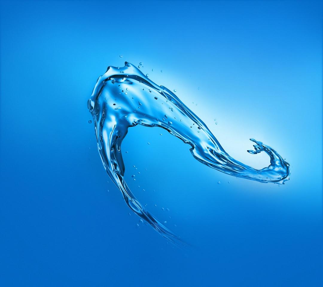 Dynamic Blue Water Splash - huawei Wallpaper