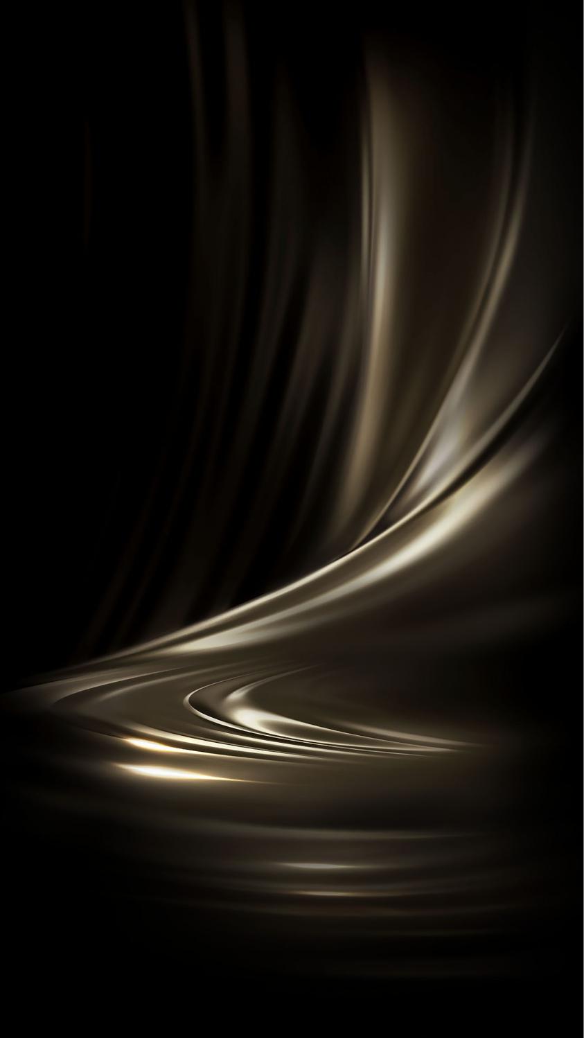 Elegant Black Silk Waves