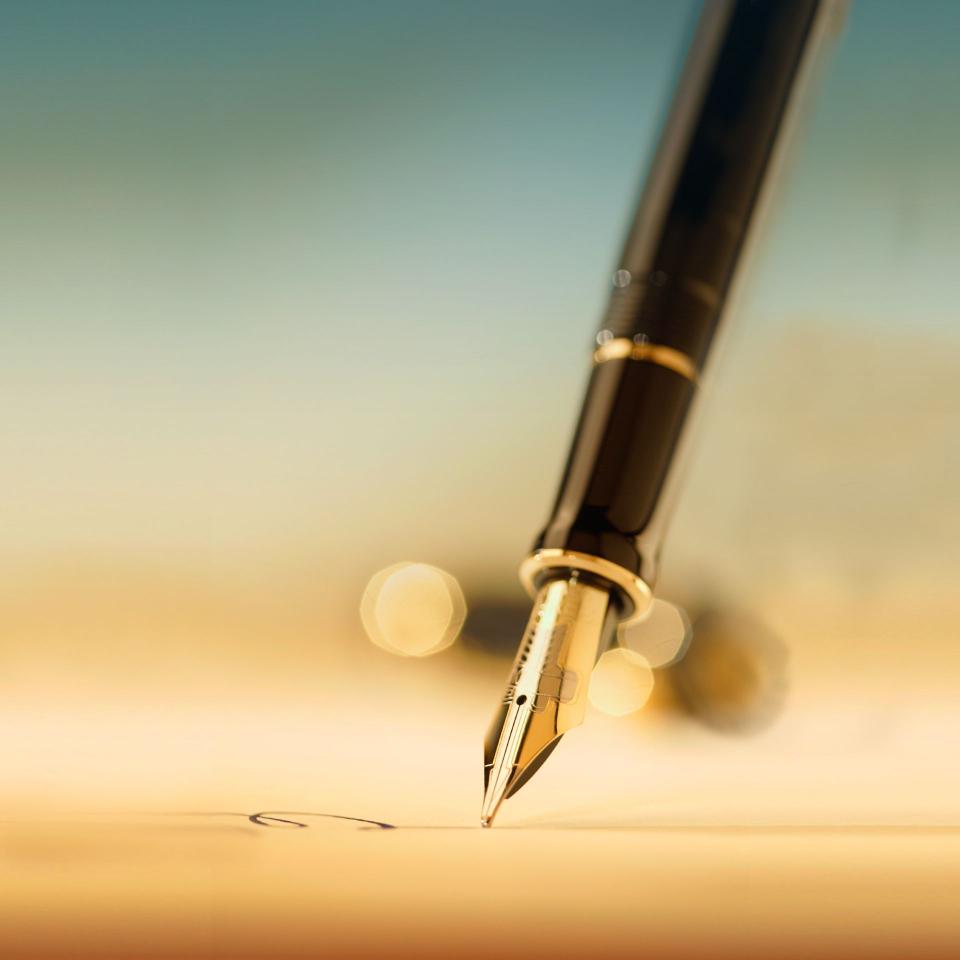 Elegant Fountain Pen Writing - Related StockWalls wallpaper