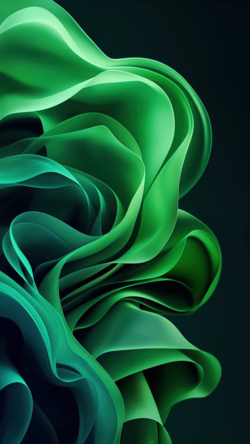 Emerald Flowing Fabric - Related OpersCraft wallpaper