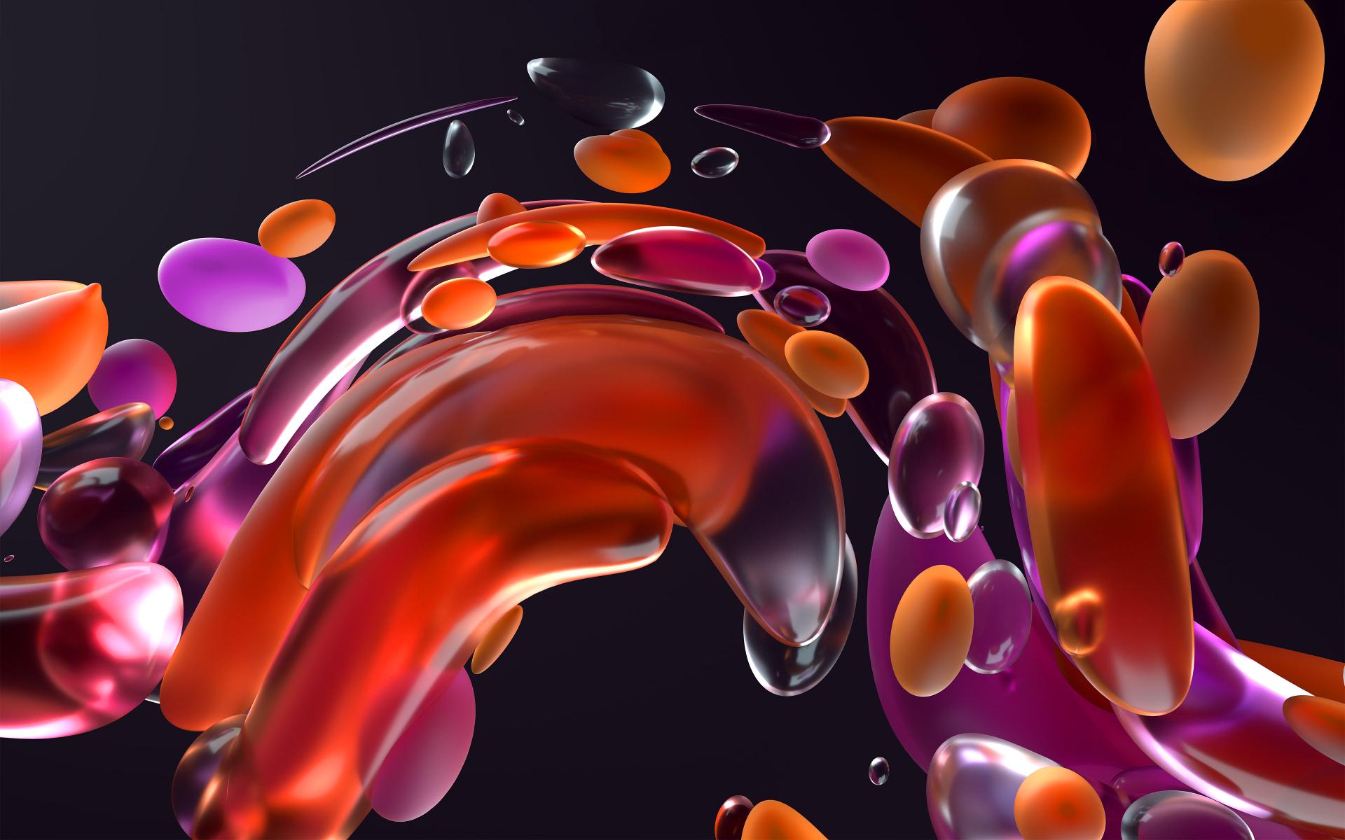 Fluid Abstract Forms - Related StockWalls wallpaper