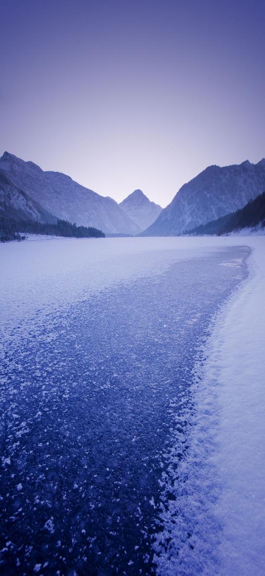 Frozen Mountain Lake - Related StockWalls wallpaper