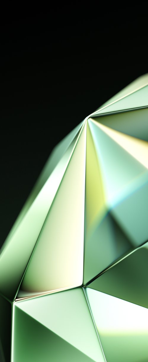 Geometric Green Abstract