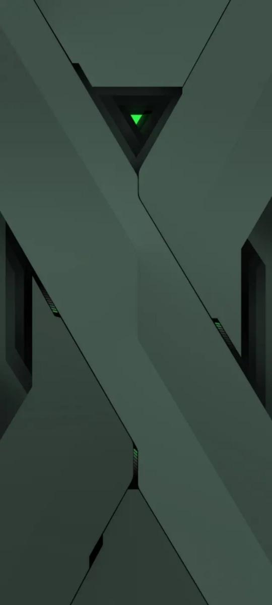 Geometric Green Glow - Related OpersCraft wallpaper